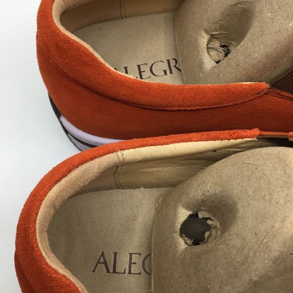 NIB Alegria Aaron Orange Suede Slip On Shoes - Size 43 EU 9.5 US (W US 13) main image 16